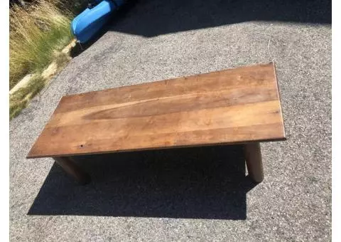 log leg cherry coffee table 60 x 22 BEST OFFER