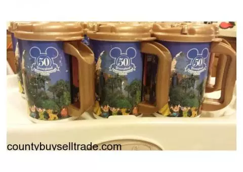 Disneylands 50th Anniversary Mugs