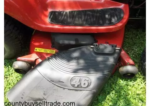 RIDE ON LAWN MOWER