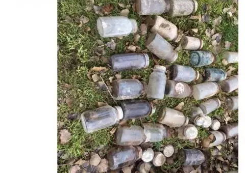 Antique canning jars