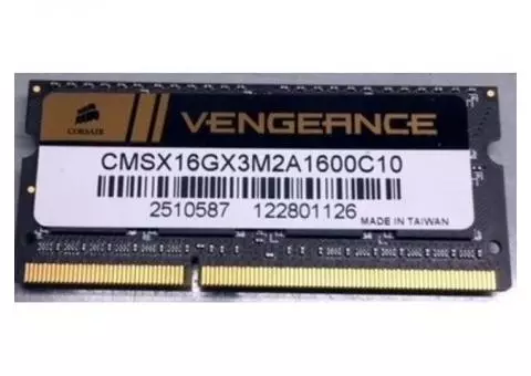 High-Performance Corsair Vengeance Memory for your Laptop CMSX16GX3M2A1600C10