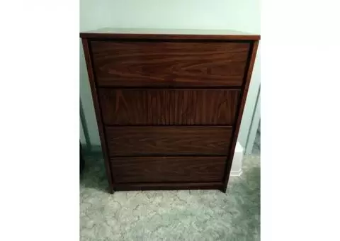 Dresser with four deep drawers