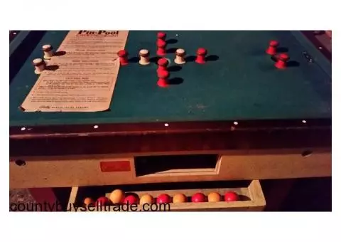 Vintage Bally Pin/Bumper Pool Table w/ Coin-Op & Original Parts