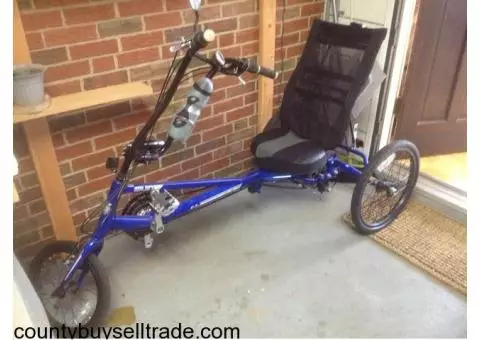 LIKE NEW SUN RECUMBENT BIKE / TRIKE X3-SX