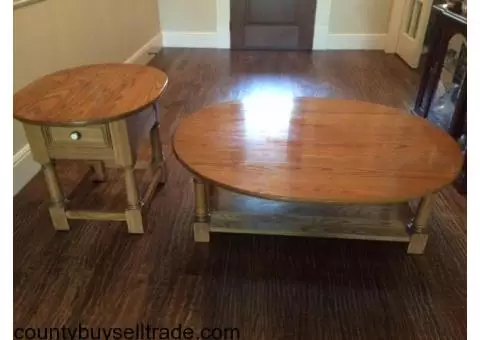 Cocktail and Matching End Table