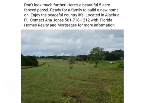 5 acres in High Springs