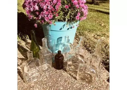 Wedding flower bottles