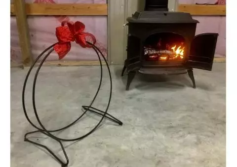 Fireplace log hoops