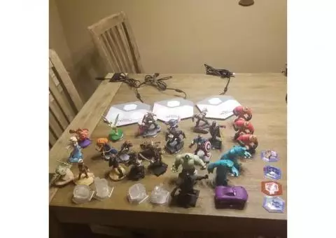 Disney infinity and skylanders portals and figures