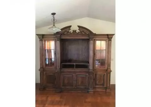 Walnut Entertainment Center Sale or Trade