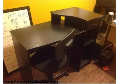 Desk and chair