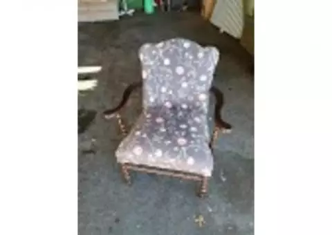 Floral Lounge Chair