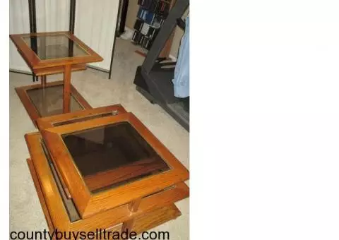 Coffee and end table set