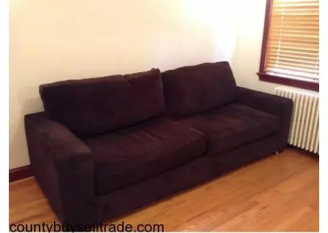 Dark Brown couch - very comfortable