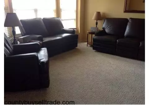 3 piece leather sofa set