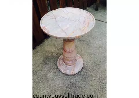 Beautiful Solid Marble Accent Table