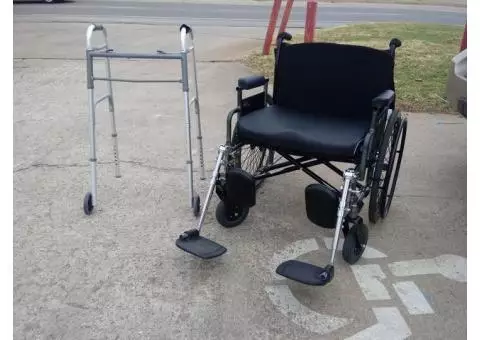 NICE wheelchair and walker for sale GREAT DEAL