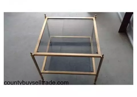 3 Piece glass table set