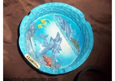 dolphin collectibles ashtray