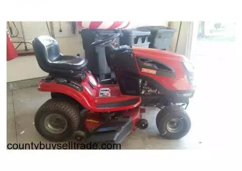 craftsman YT 4000 riding lawnmower.