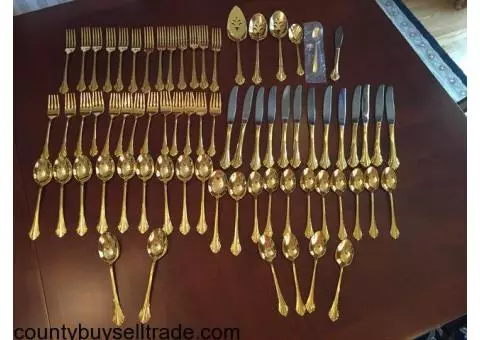 Oneida gold flatware