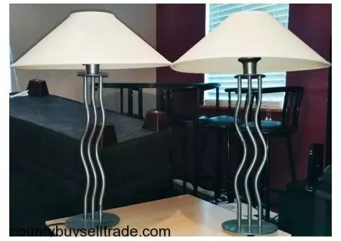 Pair of matching lamps