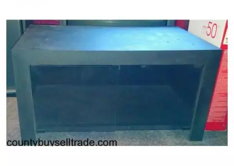 Tv stand w/glass door bottom