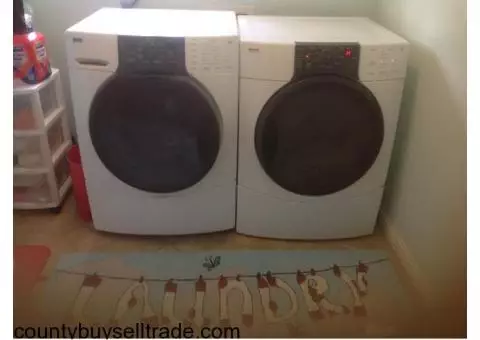 Front load washer and dryer