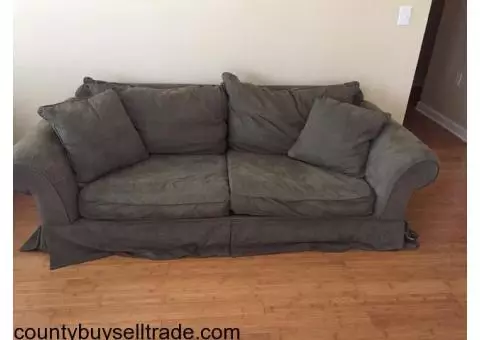 Microsuede couch and love seat