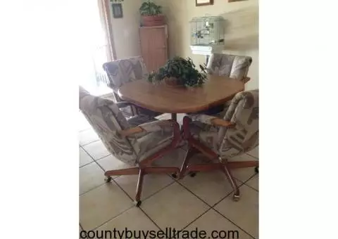 table and chairs