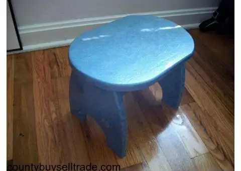 Hand-painted child's stool