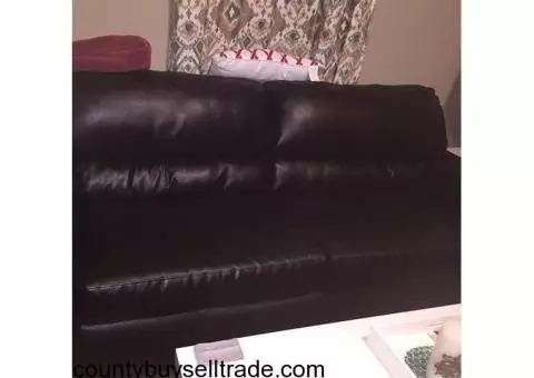 Black Leather Couch