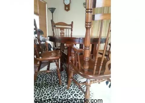 dining table with 4 chairs