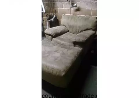 Couch and ottoman