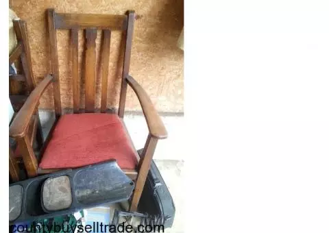 old dining room table w 6 chairs