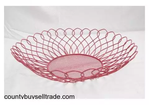 Pink Wire Basket