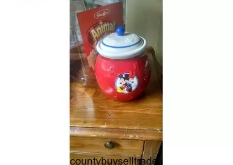 Mickey and Minnie cookie jar