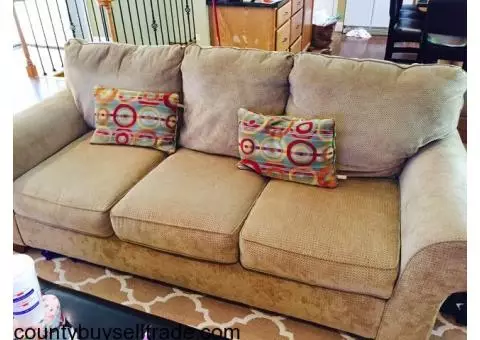 Matching couch and love seat