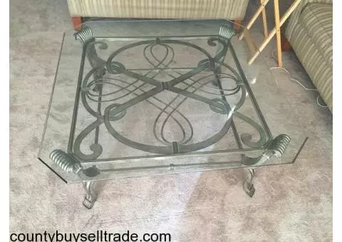 Haverty's Glass Coffee Table