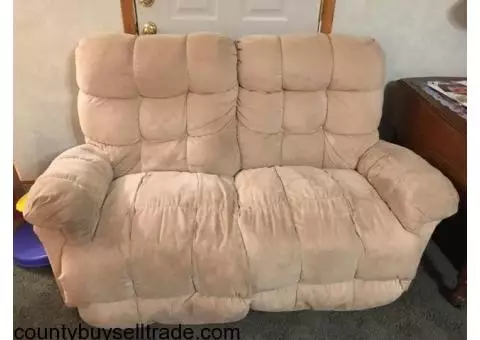 Tan Double Recliner