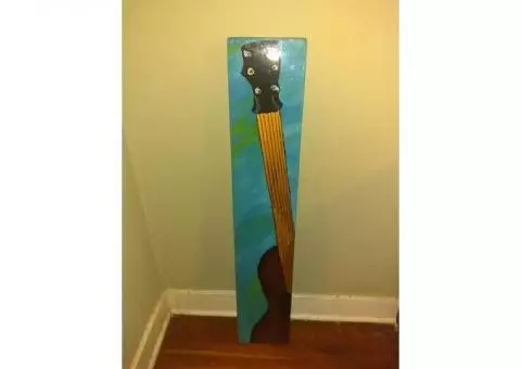 Ceramic Guitar Painting