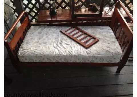 Toddler bed with mattress