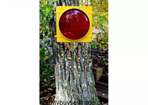 Handcrafted Stop Light Wind Chime