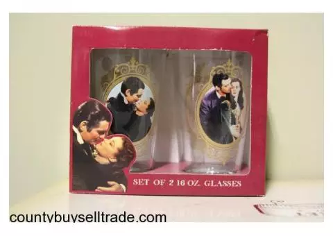 Gone with the Wind 16 oz glasses