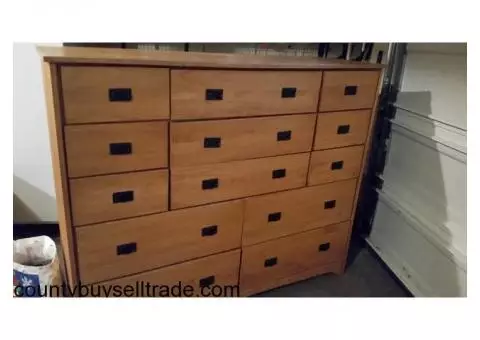 12 Drawer Amish Style Dresser