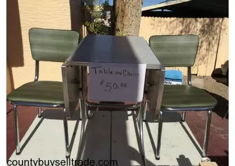 Kitchen Table and Two Chairs