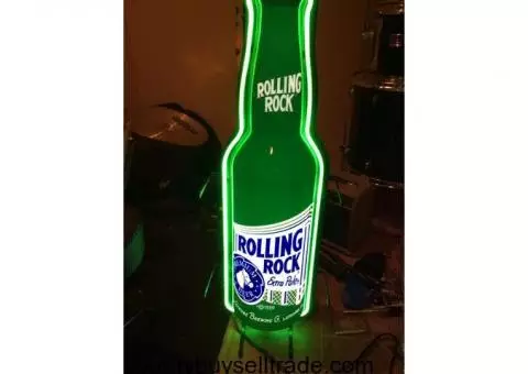 Rolling rock neon