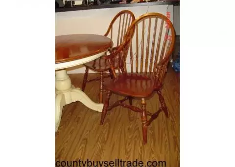 Ethan Allen Table & Windsor Chairs