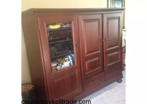 Large TV Cabinet Media Center Beautiful Well-Made in US - Downtown Napa