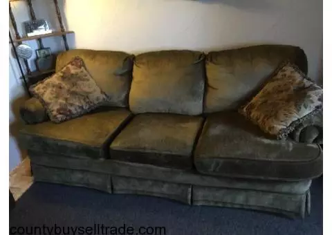 Couch, Chair, Fire Place